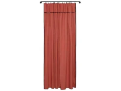 OZAIA Aanbiedingen: Woonaccessoires-Set Van 2 Gordijnen Van Katoen En Linnen - 140 X 280 Cm - Terracotta - Borina