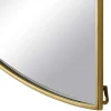 OZAIA Spiegel-Set Van 2 Halfronde Spiegels In Metaal - B.50 X H.100 Cm - Goudkleurig - Gavra
