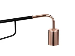 OZAIA Wandlamp-Set Van 2 Hangende Wandlampen - Metaal - L65 X D10 X H25 Cm - Zwart En Koperkleurig - Colwood.