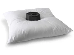DREAMEA Hoofdkussen-Set Van 2 Hoofdkussens 60 X 60 Cm Van - 600 Gr - Marin