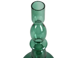 OZAIA Aanbiedingen: Woonaccessoires-Set Van 2 Kandelaars - D9 X H21 Cm En D9 X H18,5 Cm - Glas - Groen - Kandie