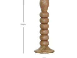 OZAIA Aanbiedingen: Woonaccessoires-Set Van 2 Kandelaars Van Mangohout - H23 Cm - Naturel - Fainin