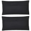 OZAIA Huistextiel-Set Van 2 Katoenen En Jute Kussens - 30 X 60 Cm - Naturel En Zwart - Natura