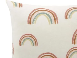 OZAIA Huistextiel-Set Van 2 Katoenen Regenboogkussens - 45 X 45 Cm - Veelkleurig - Archy