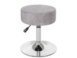 Vente-unique Kruk-Set Van 2 Krukken Mcw-C22, Imitatie Suede, Vintage Grijs