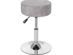 Vente-unique Kruk-Set Van 2 Krukken Mcw-C22, Imitatie Suede, Vintage Grijs