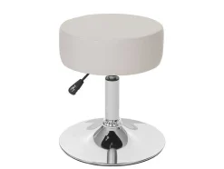Vente-unique Kruk-Set Van 2 Krukken Mcw-C22, Kunstleer, Creme