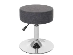 Vente-unique Kruk-Set Van 2 Krukken Mcw-C22, Textiel, Grijs