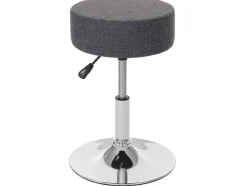 Vente-unique Kruk-Set Van 2 Krukken Mcw-C22, Textiel, Grijs
