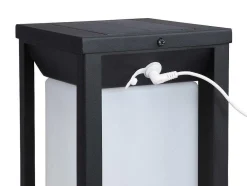 SOLARGEO Tuinlamp-Set Van 2 Led-Buitenwandlampen Op Zonne-Energie - L. 15 X H. 30 Cm - Metaal - Zwart - Fozzano
