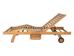 MYLIA Ligstoel-Set Van 2 Ligbedden Met Verschillende Standen In Teak - Licht Hout - Byblos Ii Van