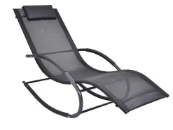 MYLIA Ligstoel-Set Van 2 Ligstoelen - Antraciet - Lombok Van