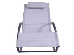 MYLIA Ligstoel-Set Van 2 Ligstoelen - Lichtgrijs - Lombok Van