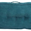 OZAIA Huistextiel-Set Van 1 Matras + 2 Palletkussens Van Ribfluweel - Blauw - Baila