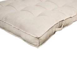 OZAIA Huistextiel-Set Van 1 Matras + 2 Palletkussens Van Ribfluweel - Beige - Baila