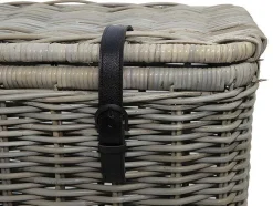 OZAIA Opbergaccessoire-Set Van 2 Opbergkoffers Van Kubu Nefta - L80 X D45 X H55 Cm En L70 X D35 X H45 Cm - Natuurlijk Grijs