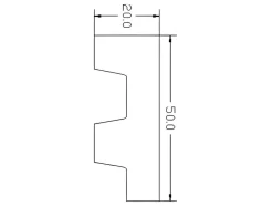Vente-unique Plint-Set Van 3 Plinten Van Polystyreen L290 X H5 Cm Wit - Ardeo