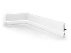 Vente-unique Plint-Set Van 3 Plinten Van Polystyreen L290 X H10 Cm Wit - Coreo