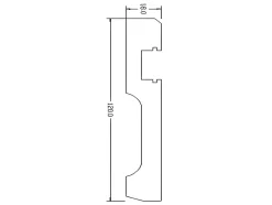 Vente-unique Plint-Set Van 3 Plinten Van Polystyreen L290 X H12 Cm Wit - Ateno