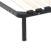 Vente-unique Bedbodem-Set Van 4 Poten Voor Een Lattenbodem - Zwart
