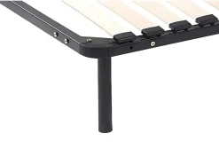 Vente-unique Bedbodem-Set Van 4 Poten Voor Een Lattenbodem - Zwart