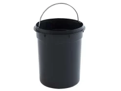 OZAIA Keukenaccessoire En -Opbergruimte-Set Van 2 Roestvrijstalen Pedaalemmers Pira - 30L En 3L - Zwart En Koper