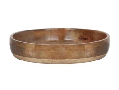 OZAIA Tafelservies-Set Van 3 Schaaltjes Van Mangohout - D17, 15 Et 12 Cm - Naturel - Valisa
