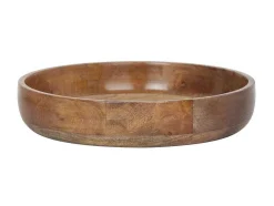 OZAIA Tafelservies-Set Van 3 Schaaltjes Van Mangohout - D17, 15 Et 12 Cm - Naturel - Valisa