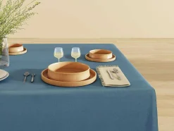 OZAIA Textiel Voor Eettafel-Set Van 4 Servetten Met Franje - Katoen - 45 X 45 Cm - Beige - Pola