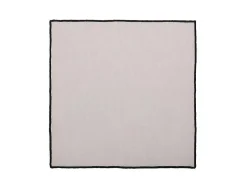 OZAIA Textiel Voor Eettafel-Set Van 4 Servetten Van Katoen En Linnen - 45 X 45 Cm - Taupegrijs - Borina