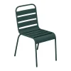 MYLIA Tuinset-Set Van 2 Stapelbare Metalen Tuinstoelen - Dennengroen - Mirmande Van