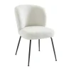 Vente-unique Stoel-Set Van 2 Stoelen In Ribfluweel En Metaal - Wit - Polpona Van Pascal Morabito