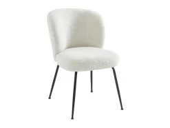 Vente-unique Stoel-Set Van 2 Stoelen In Ribfluweel En Metaal - Wit - Polpona Van Pascal Morabito