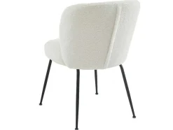 Vente-unique Stoel-Set Van 2 Stoelen In Ribfluweel En Metaal - Wit - Polpona Van Pascal Morabito