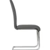 Vente-unique Stoel-Set Van 4 Stoelen Lirica - Grijs Kunstleer