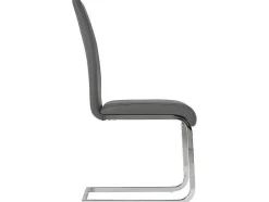 Vente-unique Stoel-Set Van 4 Stoelen Lirica - Grijs Kunstleer