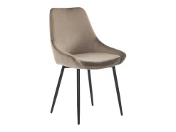 Vente-unique Stoel-Set Van 2 Stoelen Masurie - Fluweel - Taupe