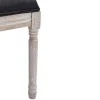 Vente-unique Stoel-Set Van 2 Stoelen Van Stof En Heveahout - Zwart - Amboisette