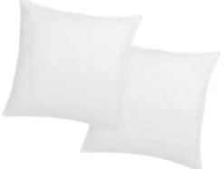 Palacio Hoofdkussen-Set Van 2 Traagschuim Hoofdkussen 60 X 60 Cm - Perkaal Katoen - 91 Draden/Cm - 750 Gr - Wit - Auxence