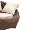 MYLIA Loungeset-Set Van 2 Tuinstoelen Van Karamelkleurig Gevlochten Hars - Whiteheaven