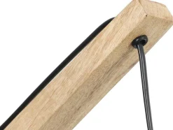 OZAIA Wandlamp-Set Van 2 Wandlampen Met Scandinavische Stijl - D35 X H48 Cm - Hout En Stof - Naturel En Beige - Paliana