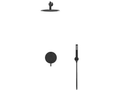 Shower & Design Douchekolom-Set Van Inbouwdouche Met Mechanische Mengkraan - Mat Zwart - Tamise