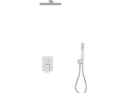 Shower & Design Douchekolom-Set Van Inbouwdouche Met Mechanische Mengkraan - Geborsteld Nikkelkleurig - Tocantis