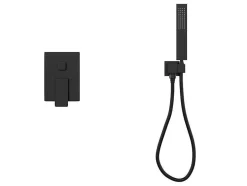 Shower & Design Douchekolom-Set Van Inbouwdouche Met Mechanische Mengkraan - Mat Zwart - Tocantis