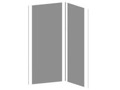 Shower & Design Douchewandpaneel-Set Van Twee Douchewandpanelen Inclusief Profielen - 2X L90Cm X H210 Cm