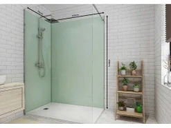Shower & Design Douchewandpaneel-Set Van Twee Douchewandpanelen Inclusief Profielen - L90Cm X L120Cm X H210 Cm