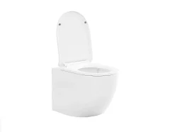 Vente-unique Hangend Toilet-Set Voor Glanzend Witte Hang-Wc Met Voorwandsysteem En Bedieningsplaat - Javoine