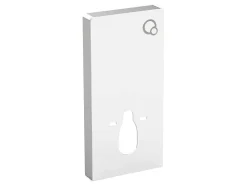 Vente-unique Hangend Toilet-Set Voor Hang-Wc Met Decoratief Voorwandsysteem - Glanzend Wit - Javoine