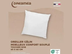 DREAMEA Dekbed-Set Zijdezacht Dekbed 220 X 240 Cm + 2 Hoofdkussens 60 X 60 Cm - Wit - Biesya