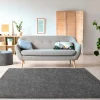 OZAIA Tapijt Hoogpolig-Shaggy Hoogpolig Tapijt - 160 X 230 Cm - Antraciet - Milinio